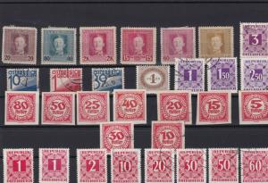 austria postage due and military stamps ref r12121