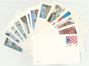 25 Scott# UX153-177 UPSS#S166-190 Regular Issue US Postal Card.