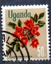 Uganda Scott #121 50c Flowers (1969) CTO NH