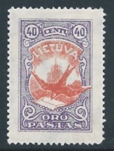 Lithuania #C38 MH 40c Swallow