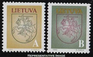 Lithuania Scott 459-460 Mint never hinged.