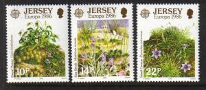 Jersey #396-398 mint set, Euopa Issued 1986 