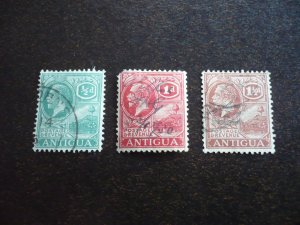 Stamps - Antigua - Scott# 42,43,47 - Used Part Set of 3 Stamps