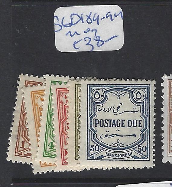 JORDAN (P2702B) POSTAGE DUE SG D189-194     MOG