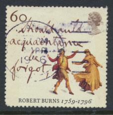 Great Britain SG 1904  poor Used short corner perf   - Robert Burns