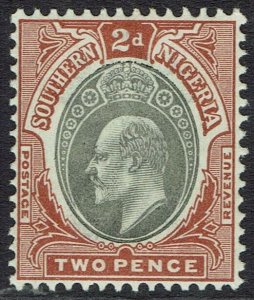 SOUTHERN NIGERIA 1903 KEVII 2D WMK CROWN CA