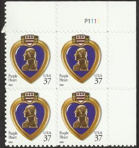 # 3784A MINT NEVER HINGED PURPLE HEART