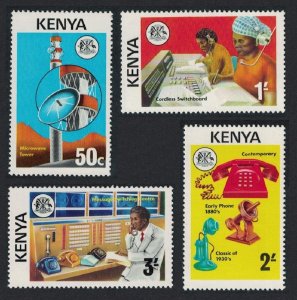 Kenya MNH 56-9 Telecommunications Sciences 1976