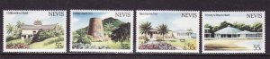 Nevis-Scott#276-9-Unused NH set-Tourism-1984-