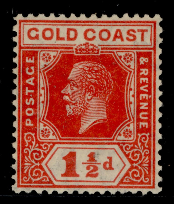 GOLD COAST GV SG88, 1½d red, M MINT.