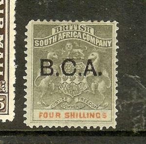 BRITISH CENTRAL AFRICA (P2012B) 4/-  SG11  MOG