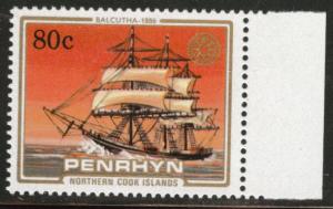 Penrhyn Scott 281 MNH** Tall Ship stamp