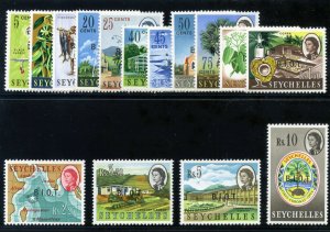 B.I.O.T. 1968 QEII Definitives set complete superb MNH. SG 1-15. Sc 1-15.