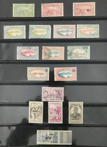 EDW1949SELL : FRENCH COLONIES Old Time Mint & Used collection. Nicely displayed.