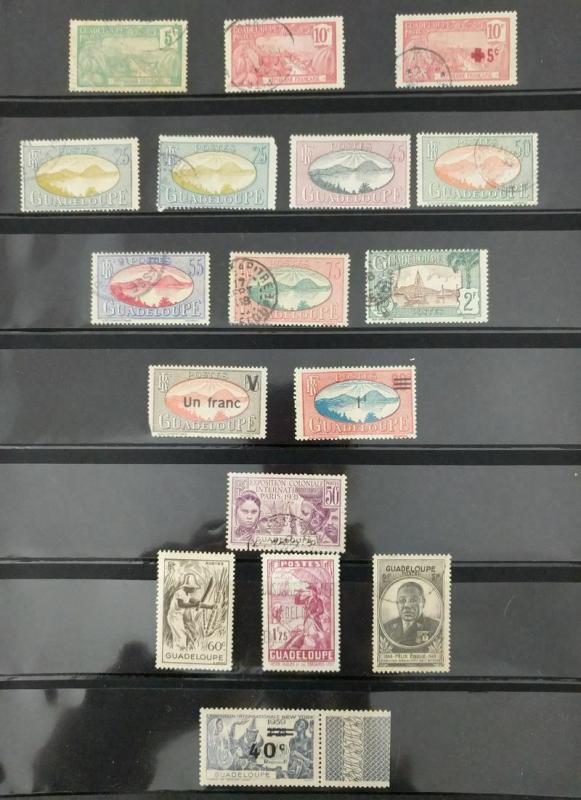 EDW1949SELL : FRENCH COLONIES Old Time Mint & Used collection. Nicely displayed.