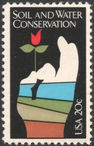 SC#2074 20¢ Soil and Water Conservation Single (1984) MNH