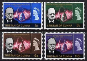 TRISTAN DA CUNHA - 1966 - Churchill Commem. - Perf 4v Set - Mint Never Hinged