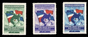 Dominican Republic #326-328 Cat$30+ (for hinged), 1937 1st National Olympic G...