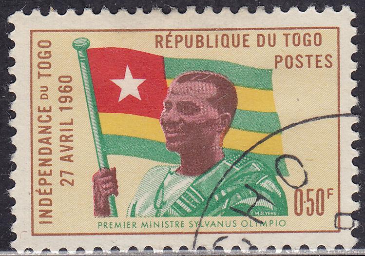 Togo 377 USED 1960 PM Sylvanus Olympio .50 Fr