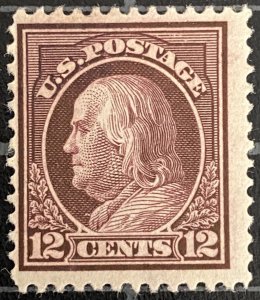 US Stamps - SC# 417 - MOGH - Spot Thin - Catalog Value =  $45.00
