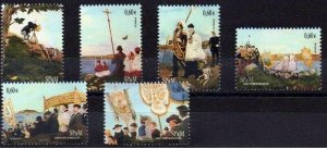 SPM , St. Pierre et Miquelon 2011 - Painting Oliviero MNH Set # 937a-f