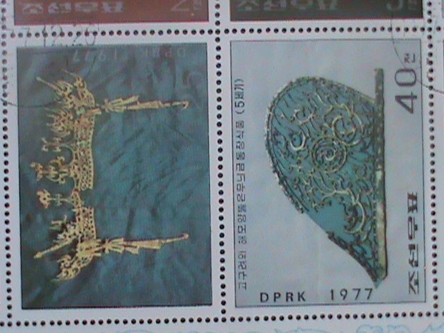 ​KOREA-1977-SC#1568a-12TH CENTURY-CULTURAL RELICS CTO-SHEET-VF-LAST ONE