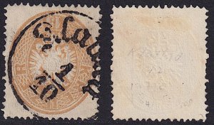 Austria - 1863 - Scott #21 - used - Klattau fancy pmk Czech Republic