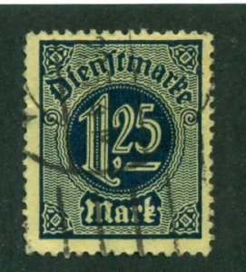 Germany 1920 #O11 U SCV(2022)=$3.75