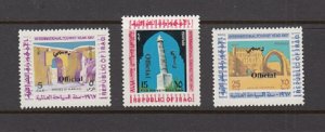 IRAQ SC# O225-O227 INTL. TOURIST YEAR  O/P OFFICIAL - MNH