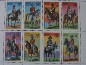 ​STAFFA-SCOTLAND-MILITARY ON HORSE SOLDIERS MNH-SHEET- -EST$12-50% OFF-PROMOTING