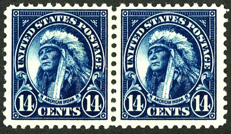 U.S. #565 MINT PAIR OG NH