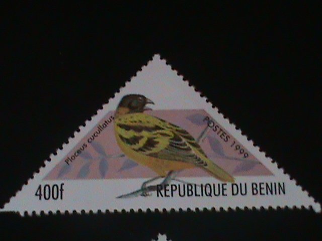 ​BENIN-1999-COLORFUL-BEAUTIFUL-LOVELY BIRD-MNH-VF-LAST ONE-HARD TO FIND