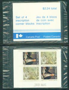 CANADA Scott 763-4 1978 Cook Inscription Blocks MNH**