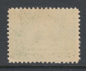 US Sc 328 MNH. 1907 1c green Capt. John Smith, light stain