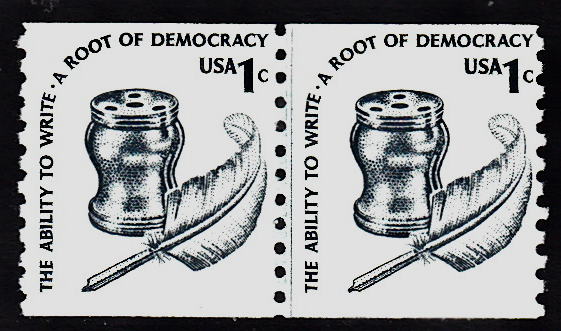 United States #1811 Inkwell .01 Coil Line Pair MNH, Please see the description.