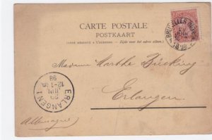 Belgium 1898  stationary  stamped post card  R20379