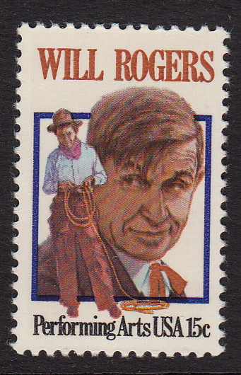 United States #1801, Will Rogers, MNH, Please see description.