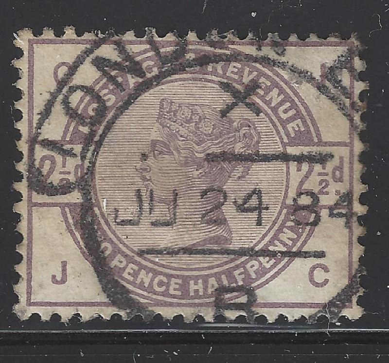 1884 Great Britain - Sc# 101 - Fine - Very Nice Cancel - Strong Color  (BP130)