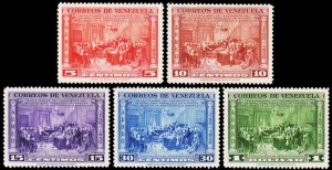 ✔️  VENEZUELA 1950 - FRANCISCO DE MIRANDA BICENTENARY -  SC. C311/315 MNH **