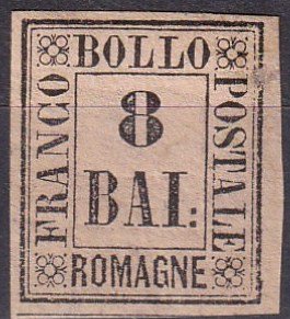 Italy Romagna #8  Unused CV $210.00   (Z7969)