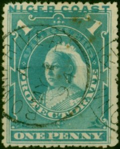 Niger Coast 1894 1d Pale Blue SG46 Fine Used