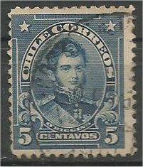 CHILE, 1911, used 5c, O’Higgins, Scott 101