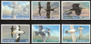 SAMOA 1989 75s-$20 Birds; Scott 735-40; MNH