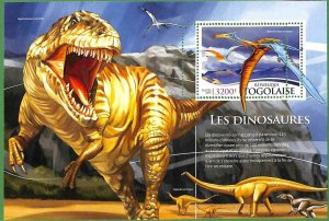 A3585-Togo ERROR MISSPERF 2015 Nature prehistoric dinosaurs динозавры