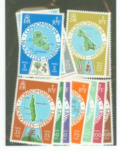 New Hebrides, French #258-70 Mint (NH) Single (Complete Set)