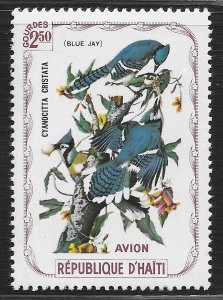 Haiti - Cinderella - 2.50g Birds - Blue Jay ~ MNH