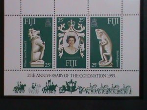 FIJI-1978- REMEMBER ALWAYS-QUEEN ELIZABETH II MNH -S/S-25TH CORONATION VF