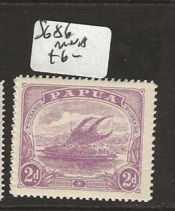 PAPUA SG86    2D BOAT   MNH     P0808H