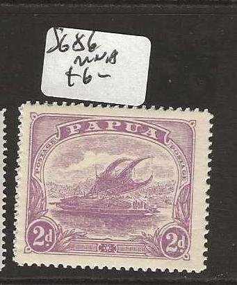 PAPUA SG86    2D BOAT   MNH     P0808H