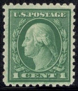 US Stamp #424 1c Washington MINT Hinged SCV $2.25